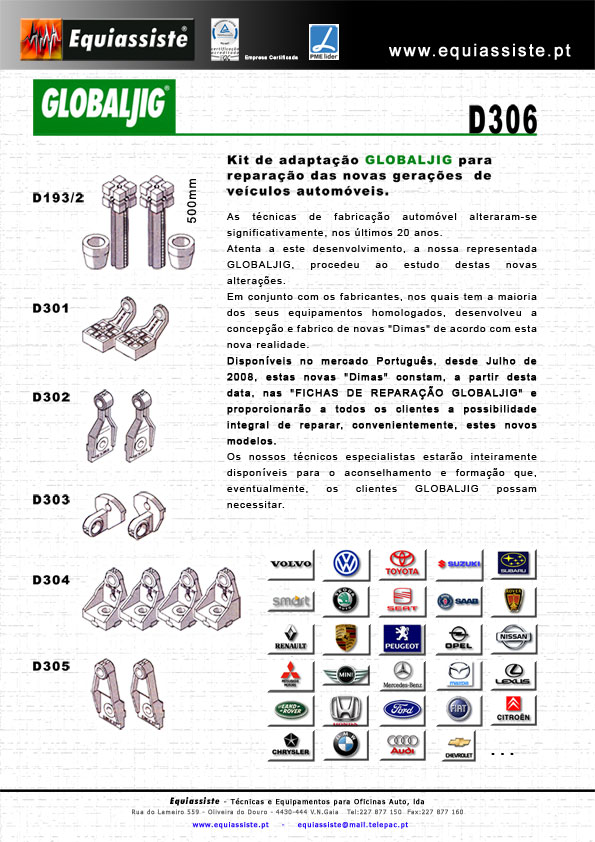 Globaljig esticadores de carroçaria  esticador de carroçaria serviços rápidos acessórios especiais para chapeiro chapa e pintura torre de esticar carroçarias robotizada traxo medição electrónica de cotas para carroçaria automóvel elevadores para zonas de preparação de pintura e diverso material associado a reparação de carroçaria automóvel